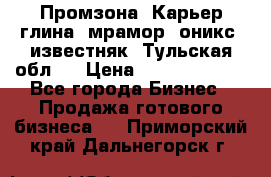 Промзона. Карьер глина, мрамор, оникс, известняк. Тульская обл.  › Цена ­ 250 000 000 - Все города Бизнес » Продажа готового бизнеса   . Приморский край,Дальнегорск г.